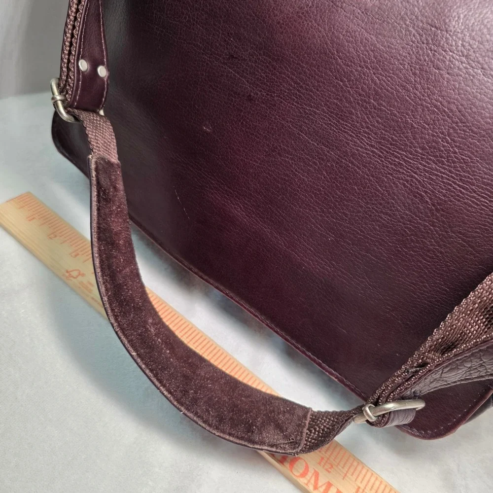 Piel Leather Messenger Bag Dark Brown Crossbody Flap Laptop Bag Made in Colombia